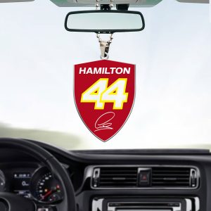 Lewis Hamilton x Scuderia Ferrari Custom Shape 2-sided Acrylic Car Ornament – MAITM 10186