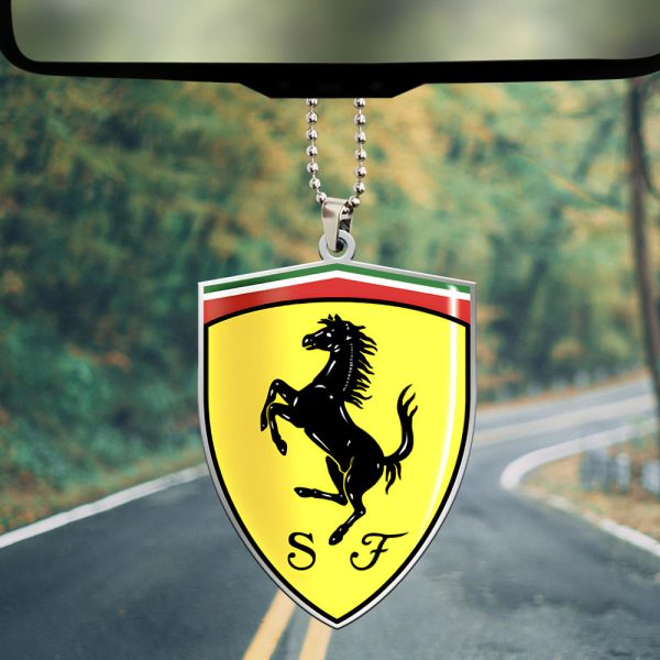Lewis Hamilton x Scuderia Ferrari Custom Shape 2-sided Acrylic Car Ornament – MAITM 10186