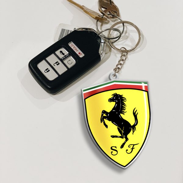 Lewis Hamilton x Scuderia Ferrari Custom Shape 2-sided Keychain - MAITM 10187