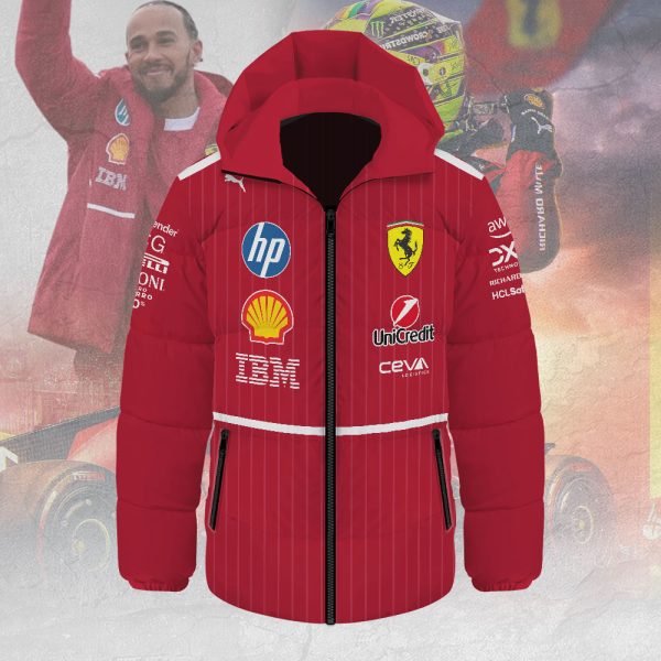 Scuderia Ferrari x Lewis Hamilton Waterproof Thickened Down Jacket - MAITM 10222