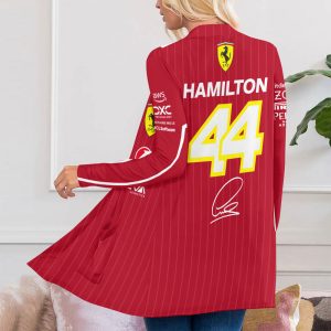 Lewis Hamilton x Scuderia Ferrari Women's Patch Pocket Cardigan - MAITM 10216