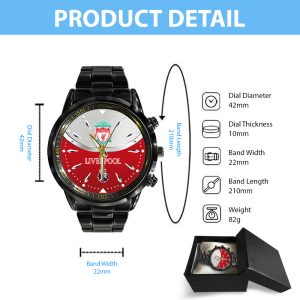 Liverpool FC Black Stainless Steel Watch - TANTN 11214