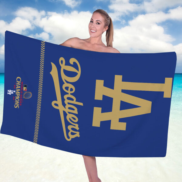 Los Angeles Dodgers Rectangle Beach Towel - TANTN 11731