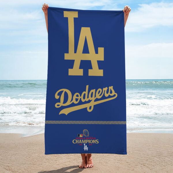 Los Angeles Dodgers Rectangle Beach Towel - TANTN 11731