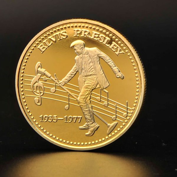 Elvis Presley Gold Plated Commemorative Coin - MAITM DROP057