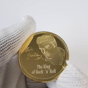 Elvis Presley Gold Plated Commemorative Coin - MAITM DROP057