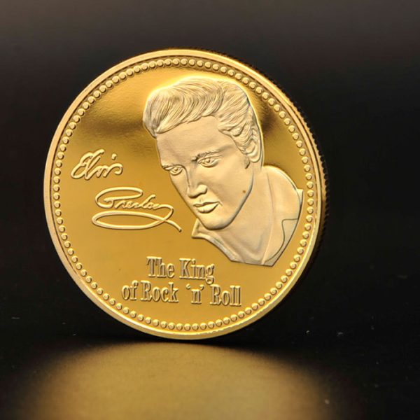 Elvis Presley Gold Plated Commemorative Coin - MAITM DROP057