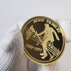Elvis Presley Gold Plated Commemorative Coin - MAITM DROP057
