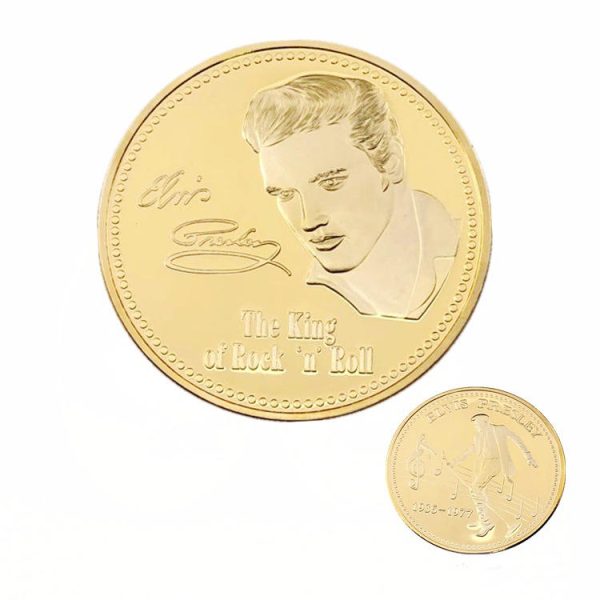 Elvis Presley Gold Plated Commemorative Coin - MAITM DROP057