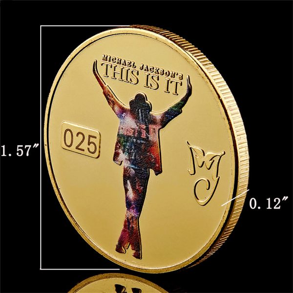 Michael Jackson Gold Plated Commemorative Coin - MAITM DROP064