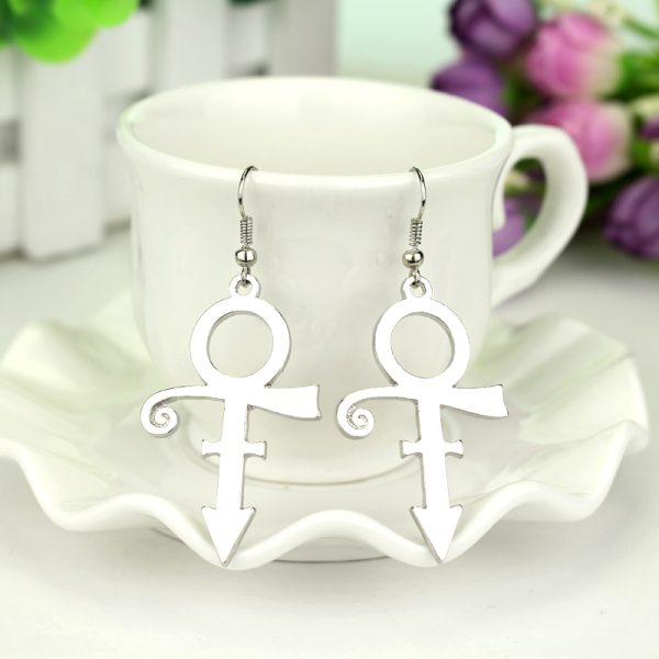 Prince 2Pcs Love Symbol Pendant Earrings - MAITM DROP075