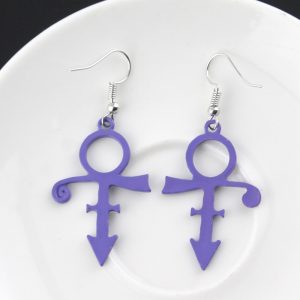 Prince 2Pcs Love Symbol Pendant Earrings - MAITM DROP075