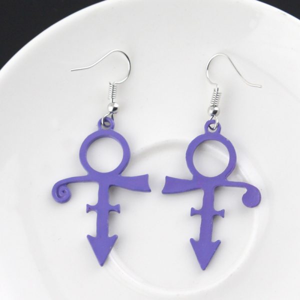 Prince 2Pcs Love Symbol Pendant Earrings - MAITM DROP075