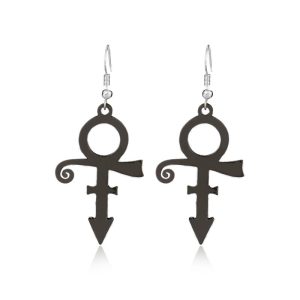 Prince 2Pcs Love Symbol Pendant Earrings - MAITM DROP075