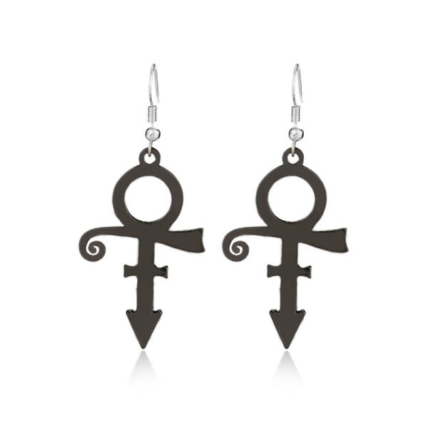 Prince 2Pcs Love Symbol Pendant Earrings - MAITM DROP075