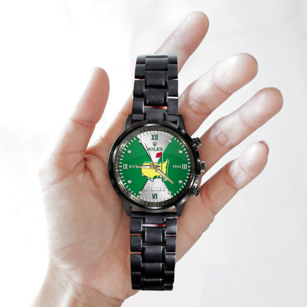 Golf Personalized Masters Tournament x Rolex Black Stainless Steel Watch - MAITM 10535