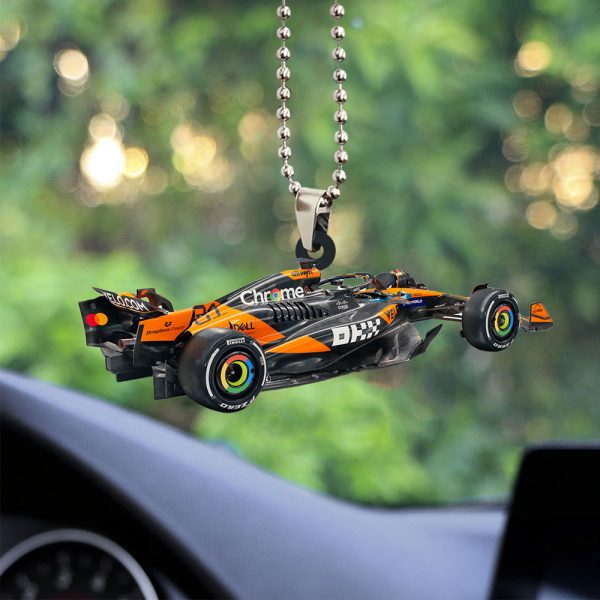 McLaren x Oscar Piastri Custom Shape 2-sided Acrylic Car Ornament – TANTN 11636