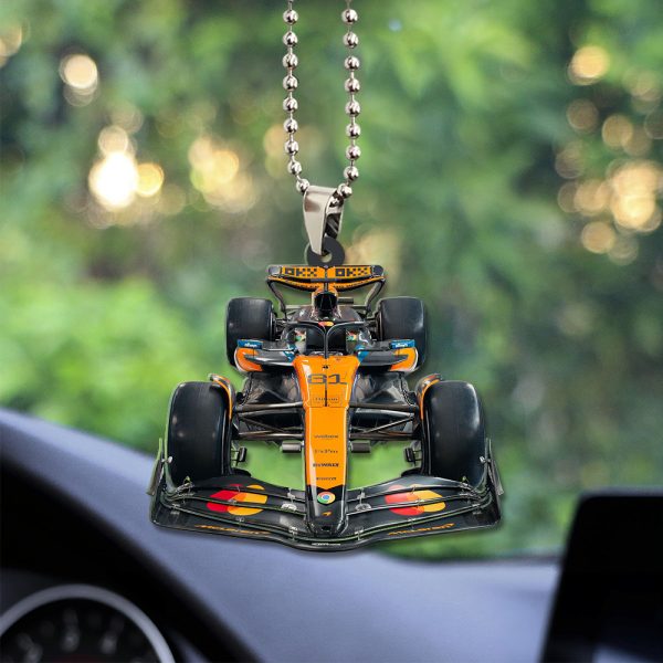 McLaren x Oscar Piastri Custom Shape 2-sided Acrylic Car Ornament – TANTN 11634