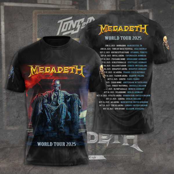 Megadeth Band 3D Apparel - TANTN 11774