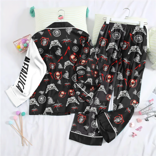 MET Band Button Down Pajamas Set – ANHNV 9400