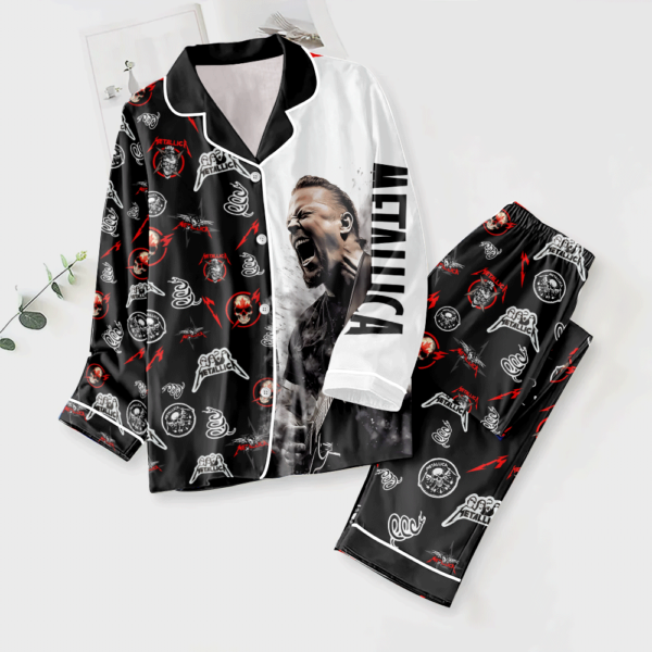 MET Band Button Down Pajamas Set – ANHNV 9400