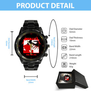 MET Band Black Stainless Steel Watch - GNE 3050