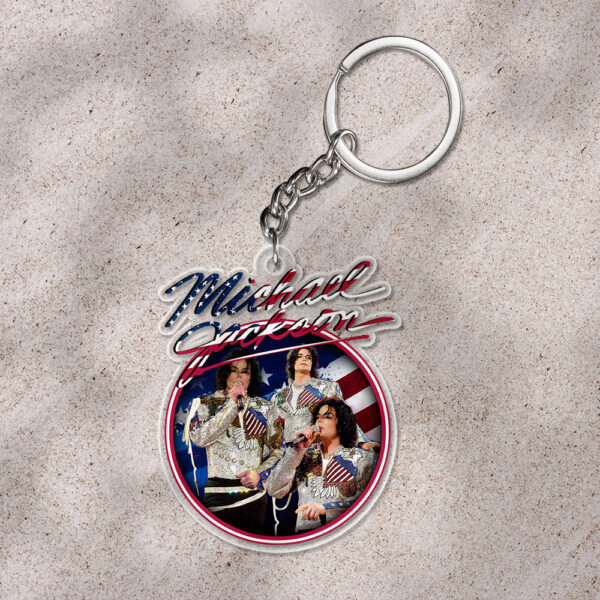 Michael Jackson Custom Shape 1-sided Keychain - HOATT 9555