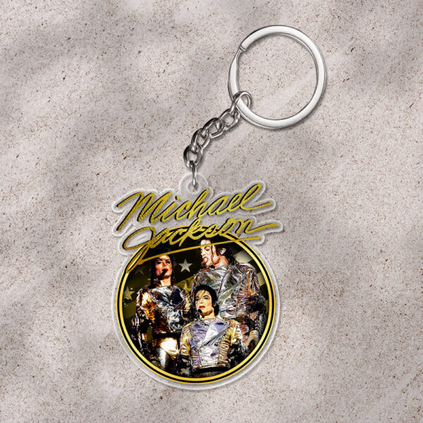 Michael Jackson Custom Shape 1-sided Keychain - HOATT 9558