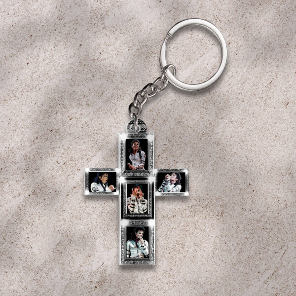 Michael Jackson Custom Shape 2-sided Keychain - HOATT 9552