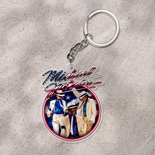 Michael Jackson Custom Shape 1-sided Keychain - HOATT 9554