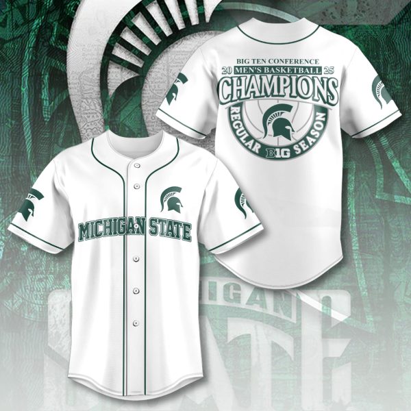 Michigan State Spartans Men's Basketball Baseball Jersey - HOATT 9087