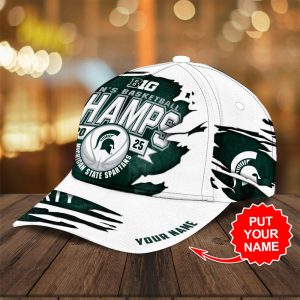 Personalized Michigan State Spartans Men's Basketball Classic Cap - TANTN 11377