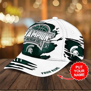 Personalized Michigan State Spartans Men's Basketball Classic Cap - TANTN 11378