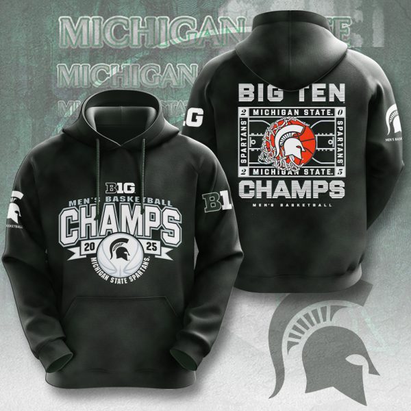 Michigan State Spartans Men's Basketball 3D Apparel – MAITM 10167