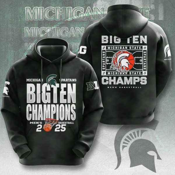 Michigan State Spartans Men's Basketball 3D Apparel – MAITM 10174