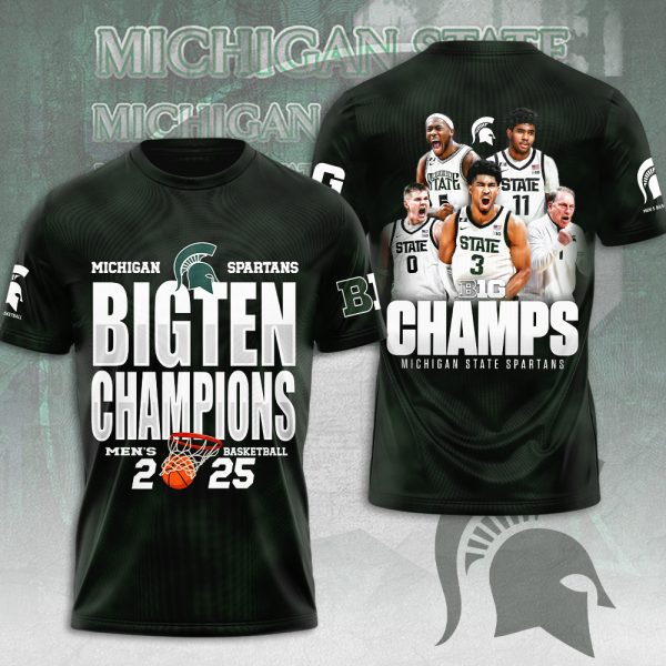 Michigan State Spartans Men's Basketball 3D Apparel – MAITM 10169