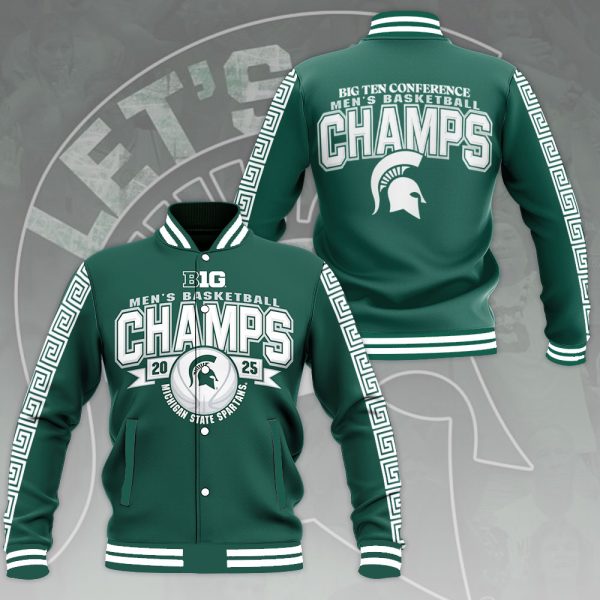 Michigan State Spartans Men's Basketball Varsity Jacket - MAITM 10171