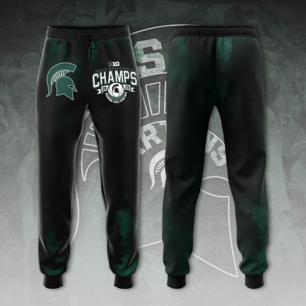 Michigan State Spartans Men's Basketball 3D Apparel - HOATT 9090