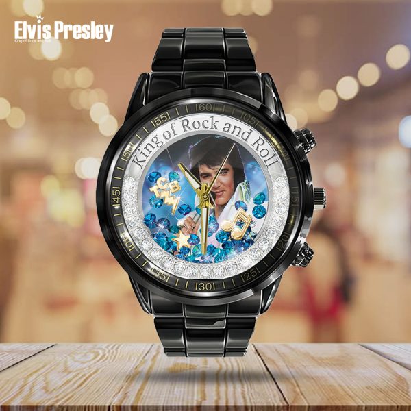 Elvis Presley Black Stainless Steel Watch - TANTN 11388