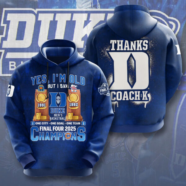 Duke Blue Devils Men’s Basketball 3D Apparel - NGHIAVT 1910