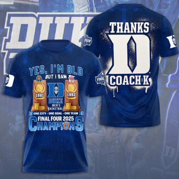 Duke Blue Devils Men’s Basketball 3D Apparel - NGHIAVT 1910