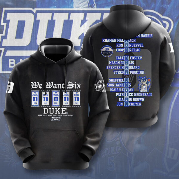 Duke Blue Devils Men’s Basketball 3D Apparel - NGHIAVT 1911