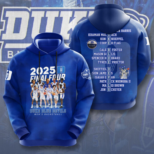 Duke Blue Devils Men’s Basketball 3D Apparel - NGHIAVT 1912