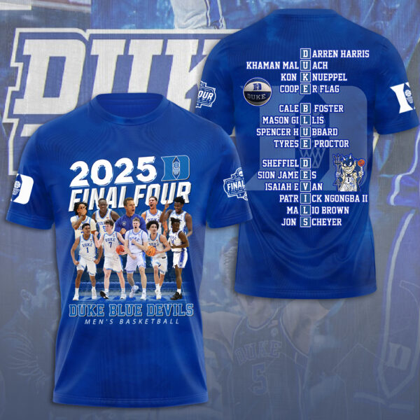 Duke Blue Devils Men’s Basketball 3D Apparel - NGHIAVT 1912
