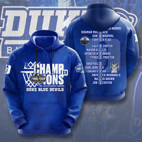 Duke Blue Devils Men’s Basketball 3D Apparel - NGHIAVT 1914