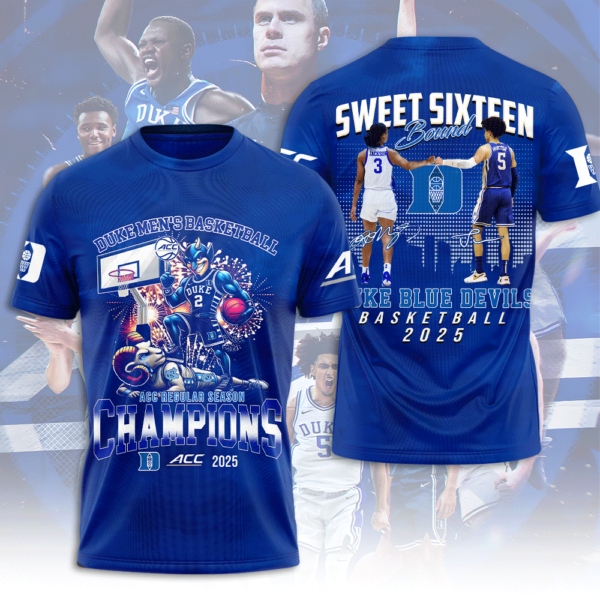 Duke Blue Devils Men's Basketball 3D Apparel - NGHIAVT 1915