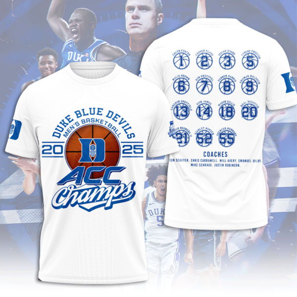 Duke Blue Devils Men’s Basketball 3D Apparel - NGHIAVT 1924