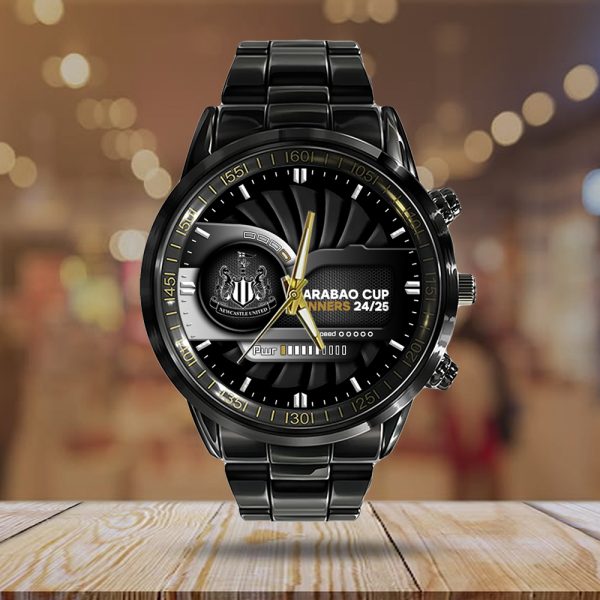 Newcastle United Black Stainless Steel Watch - TANTN 11581
