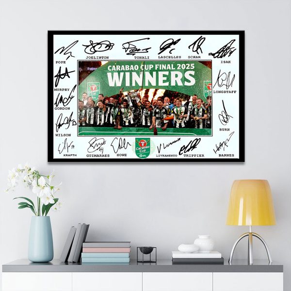 Newcastle United Rectangle Canvas With Inner Frame - TANTN 11587