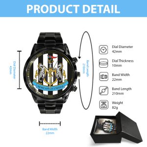 Newcastle United Black Stainless Steel Watch - GNE 2980